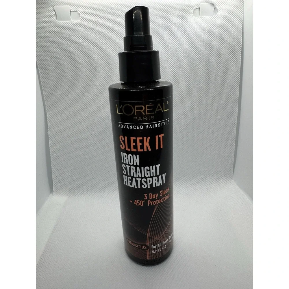 L'Oréal Paris Advanced Hairstyle Sleek It Iron Straight Heat Spray 5.7 Ounce