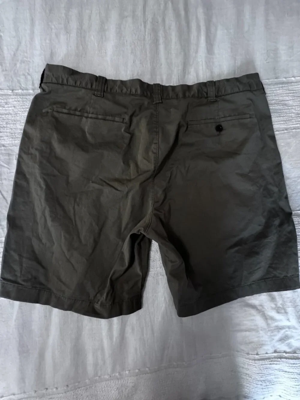 J.Crew Men's Olive Stretch Chino Shorts 40W 9