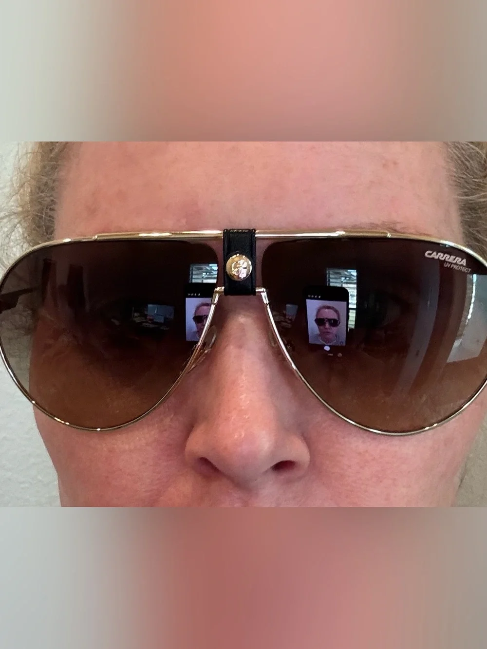Carrera shading lenses worn