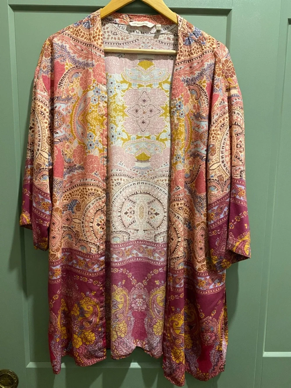Soft Surroundings Paisley Print Kimono
