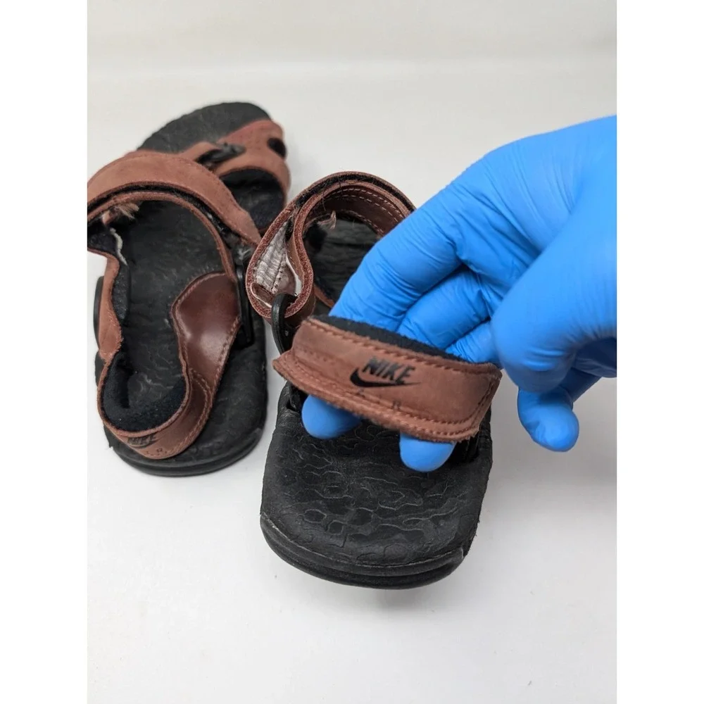 Vintage Nike ACG Air Deschutz Ankle Strap‎ Sandals Men's Size 11 M Brown
