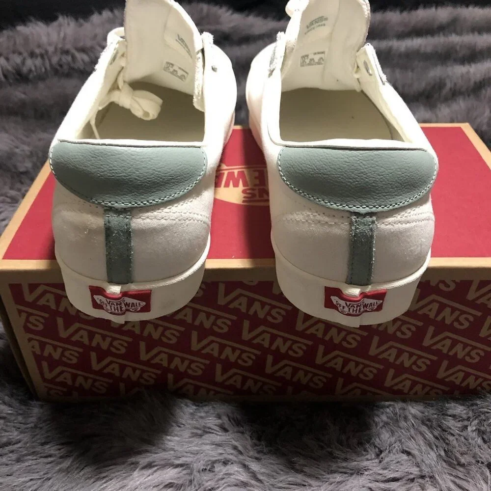 Vans Men's Sport-Low Tri-Tone Green Canvas Suede Skate Shoes Size 13, New
