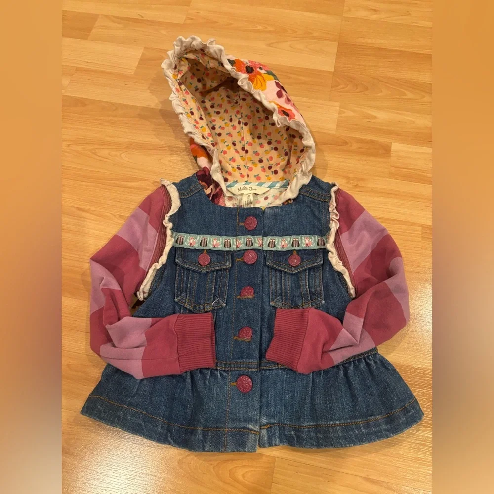 Matilda Jane Jean Jacket with Floral Hood‎