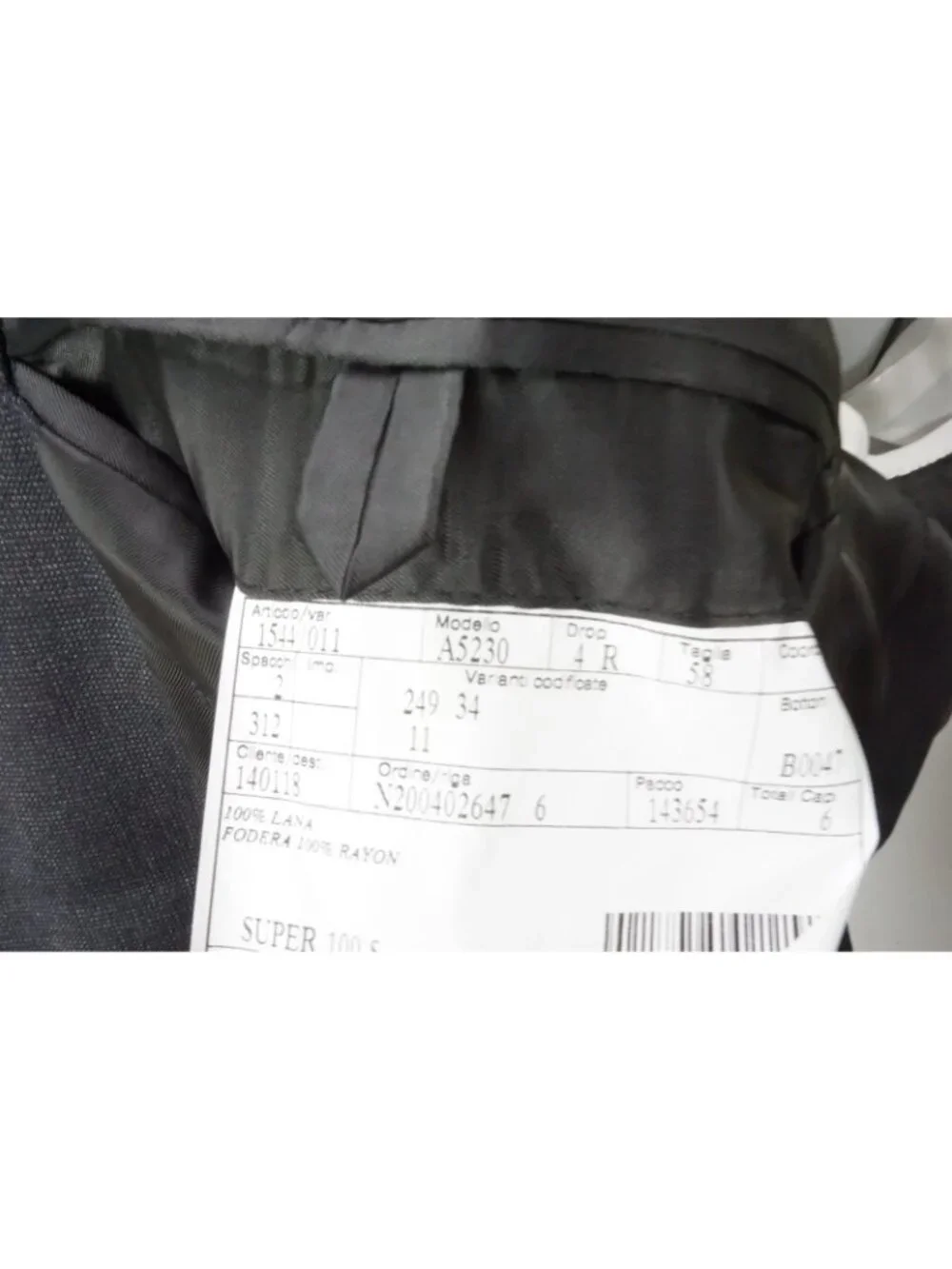 Burberry approximate measurements