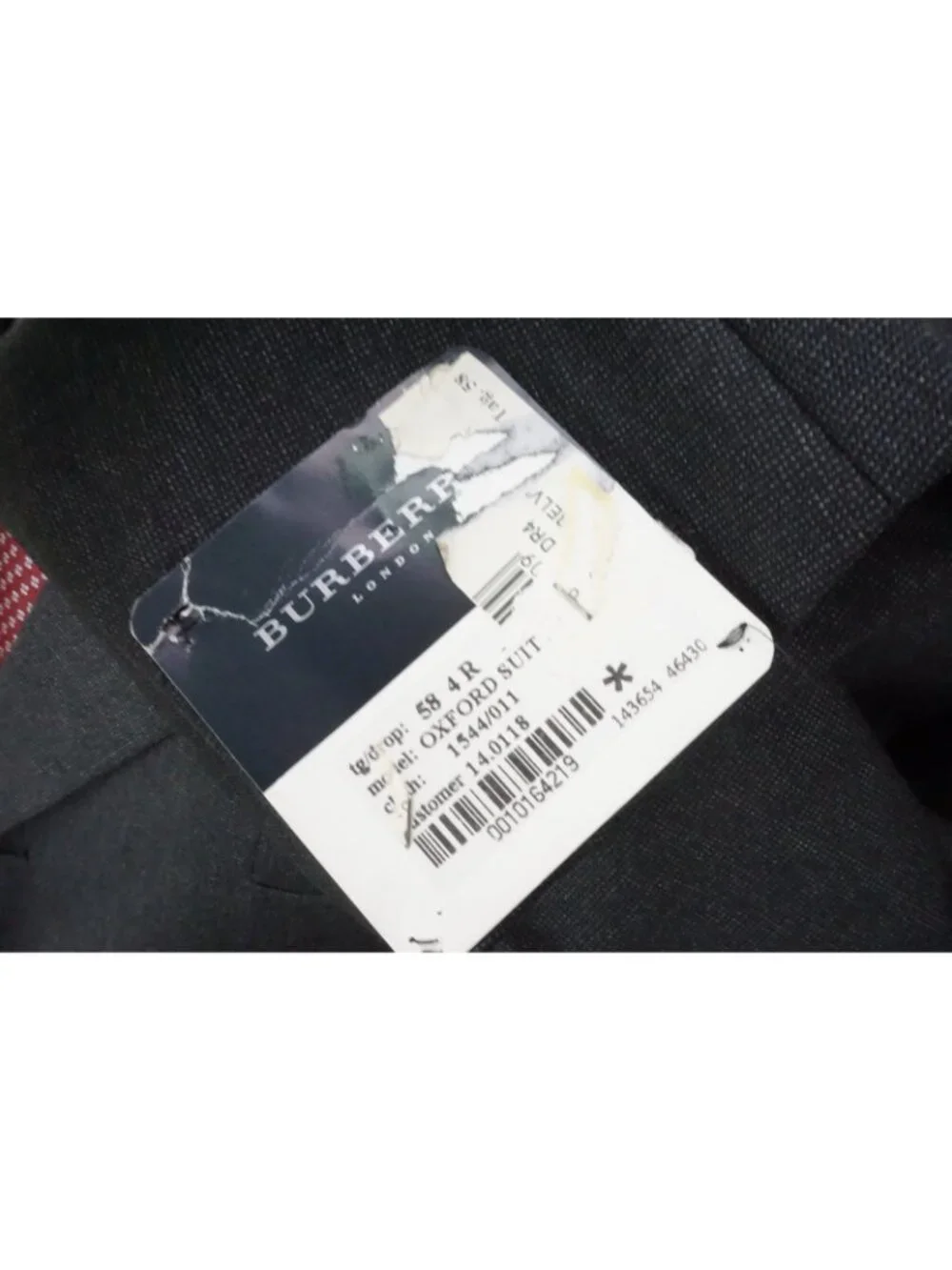 Burberry approximate measurements