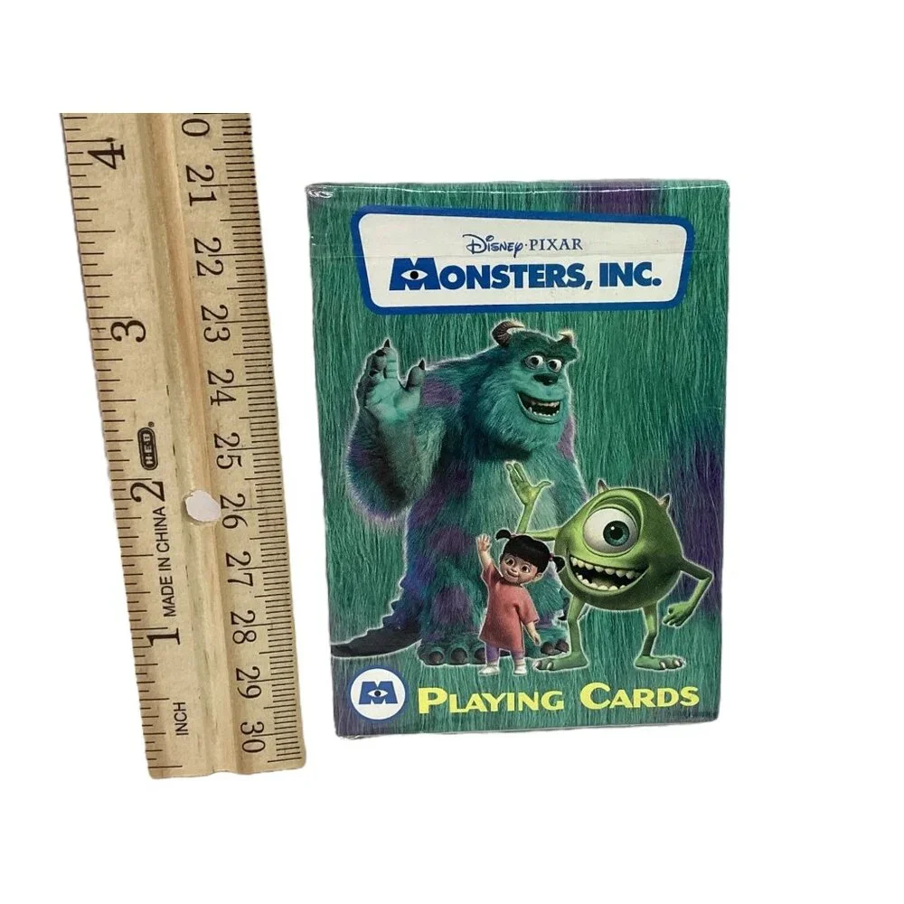Disney Pixar Monsters‎ Inc Playing Cards - Full-Color Sulley Mike & Boo NIB