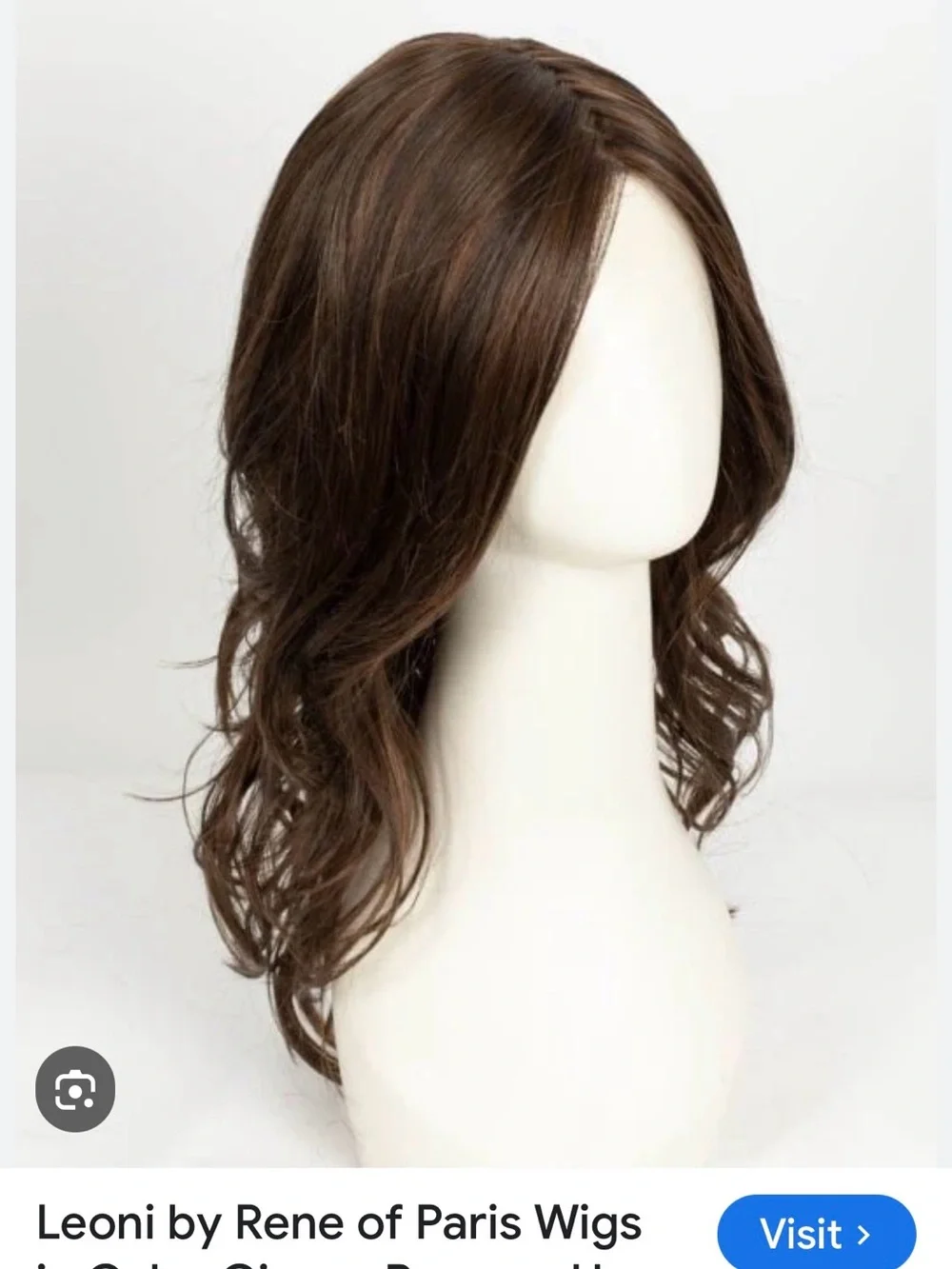 LEONI Women’s Brown Wavy Wig by Alexander Couture