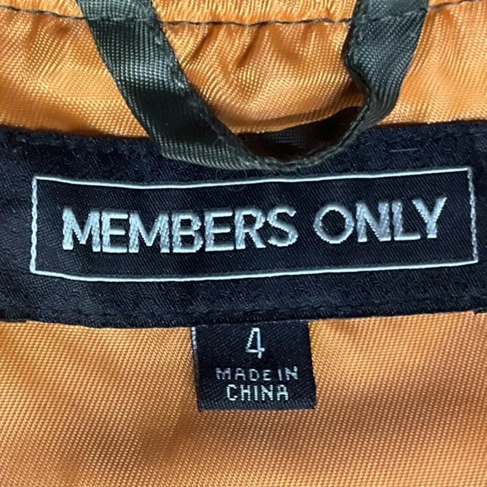 Members Only hem orange streetwear