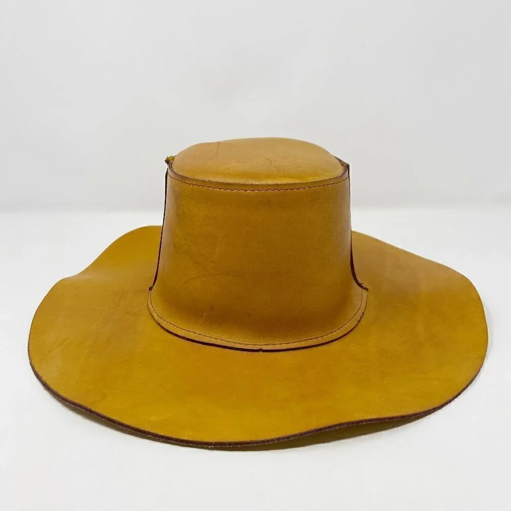 VINTAGE | Skully's by Henschel Western Tan Leather Hat