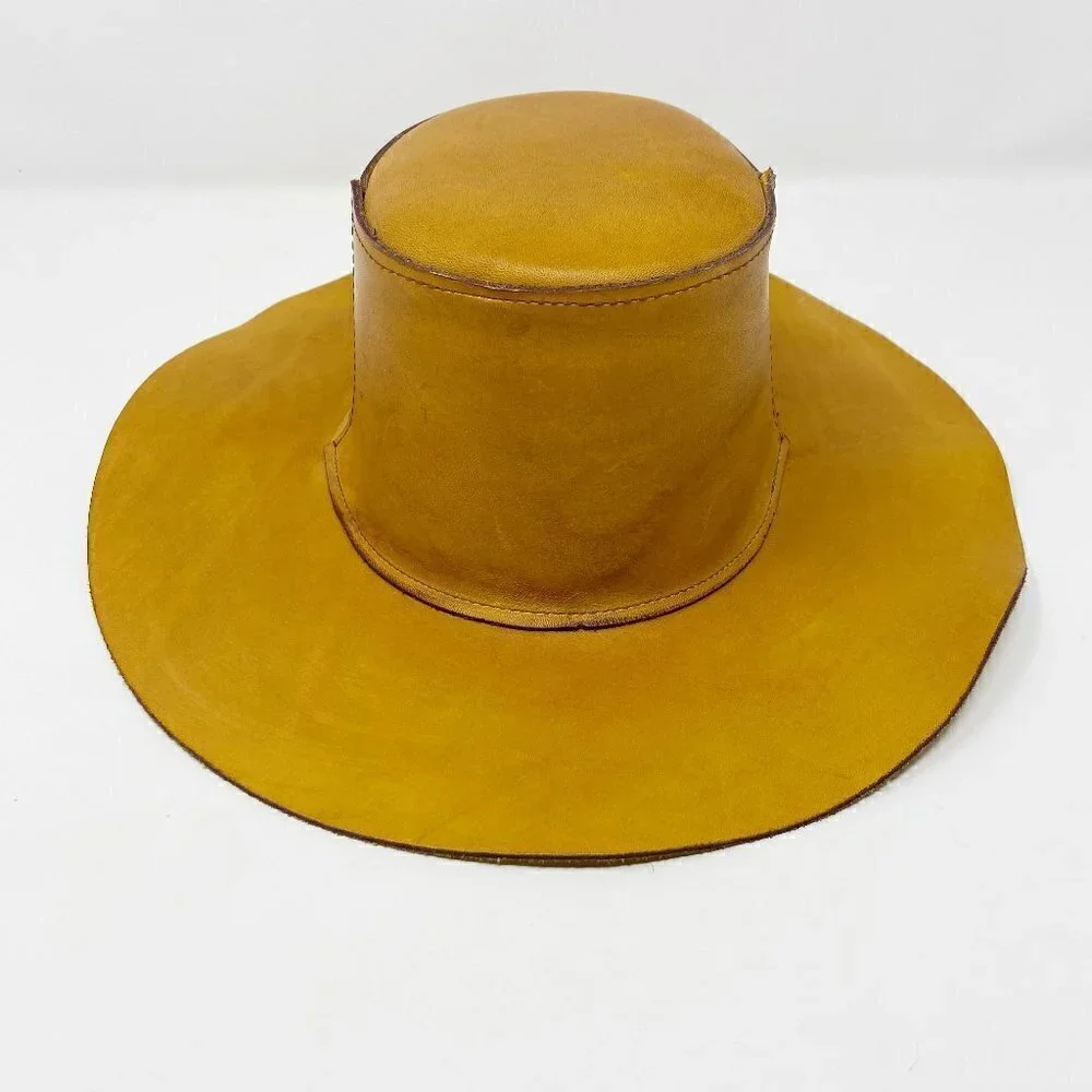 VINTAGE | Skully's by Henschel Western Tan Leather Hat