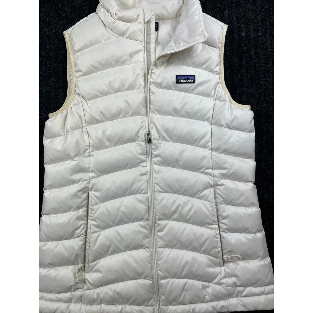 Patagonia Girls Down Sweater Vest White Puffer XL 14 68226FA14