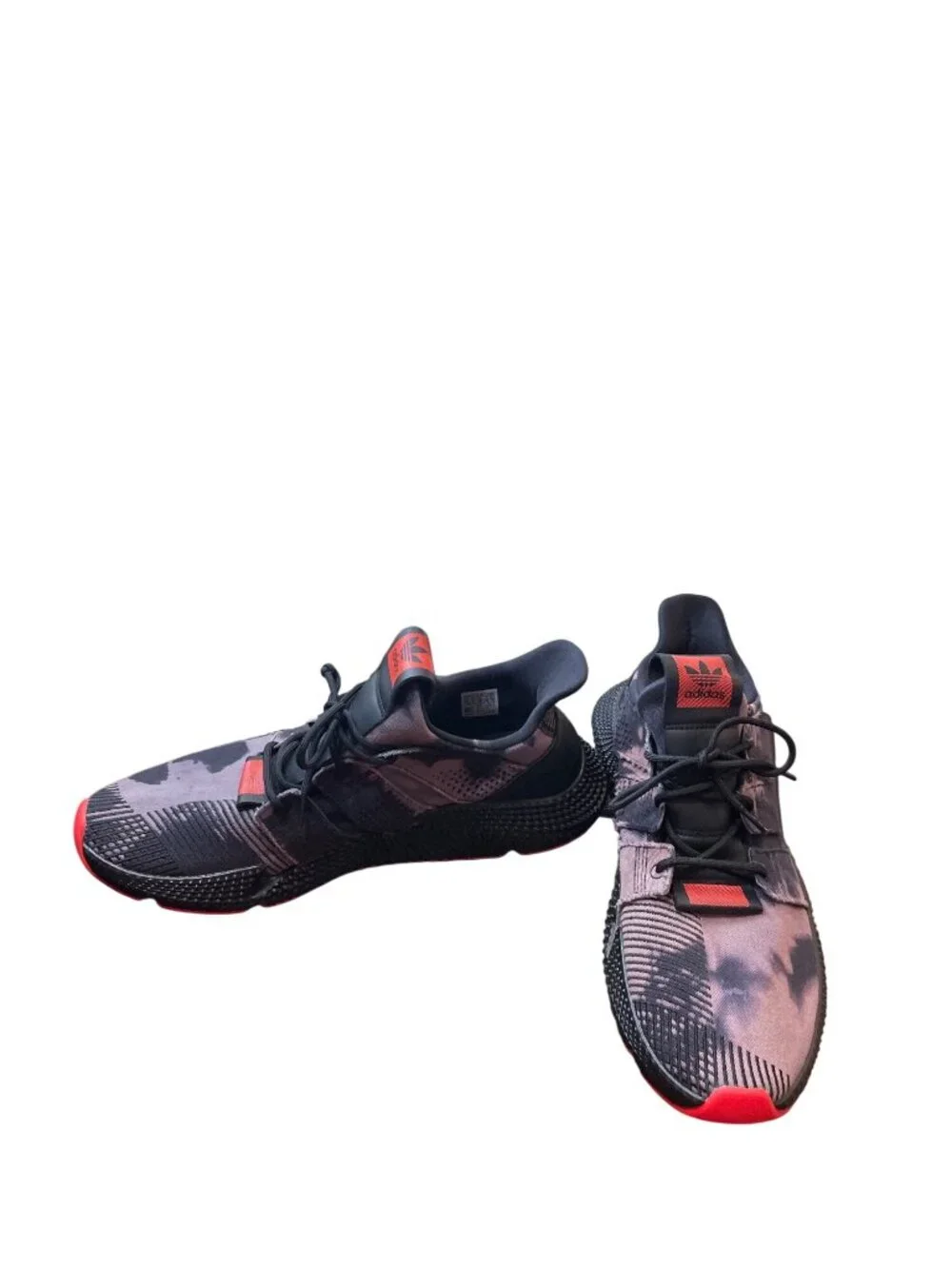 Adidas mens prophere bleached black camo roque denim sneakers sz 13 SKU 10481