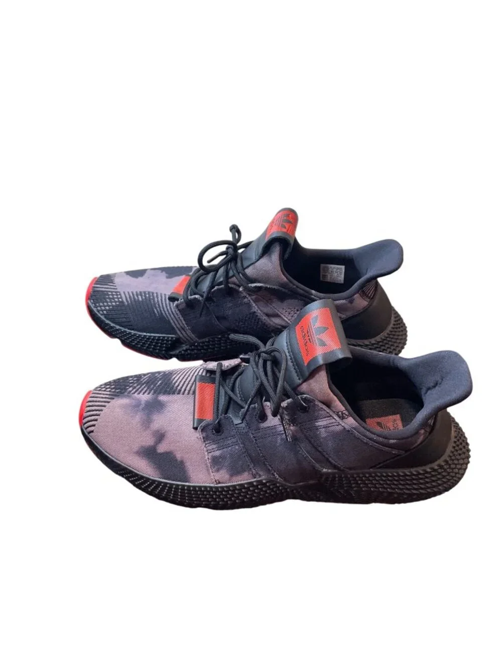 Adidas mens prophere bleached black camo roque denim sneakers sz 13 SKU 10481