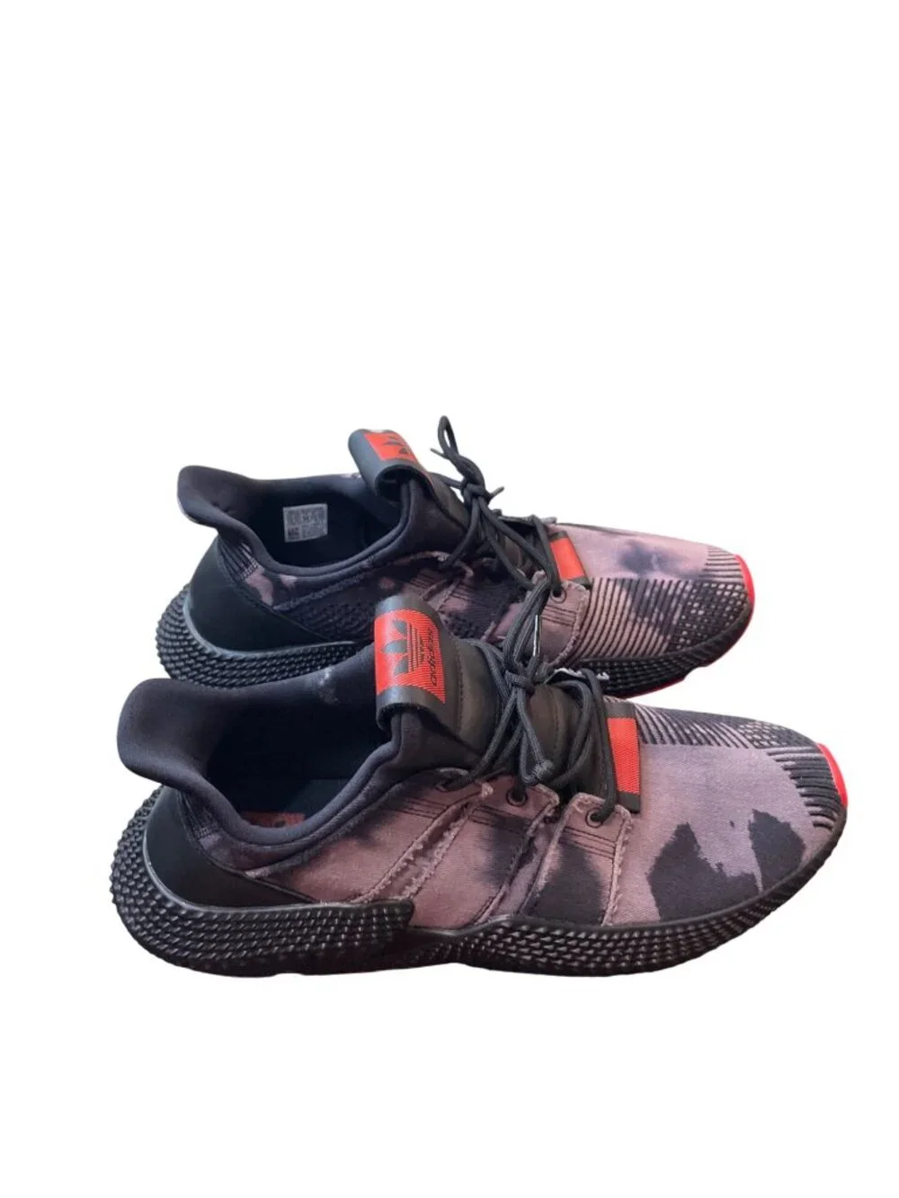 Adidas mens prophere bleached black camo roque denim sneakers sz 13 SKU 10481