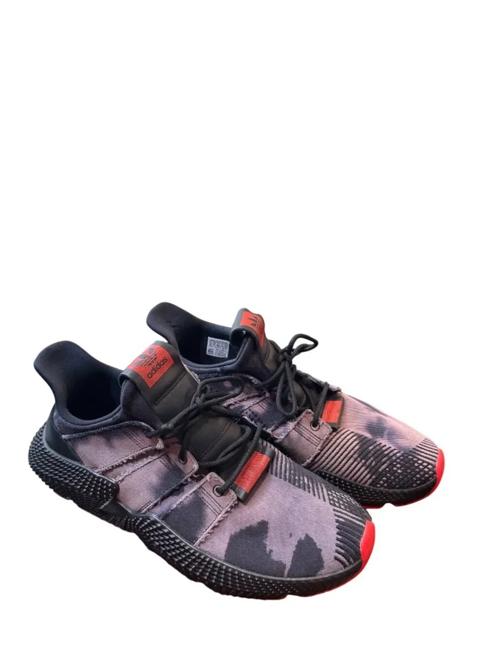 Adidas mens prophere bleached black camo roque denim sneakers sz 13 SKU 10481