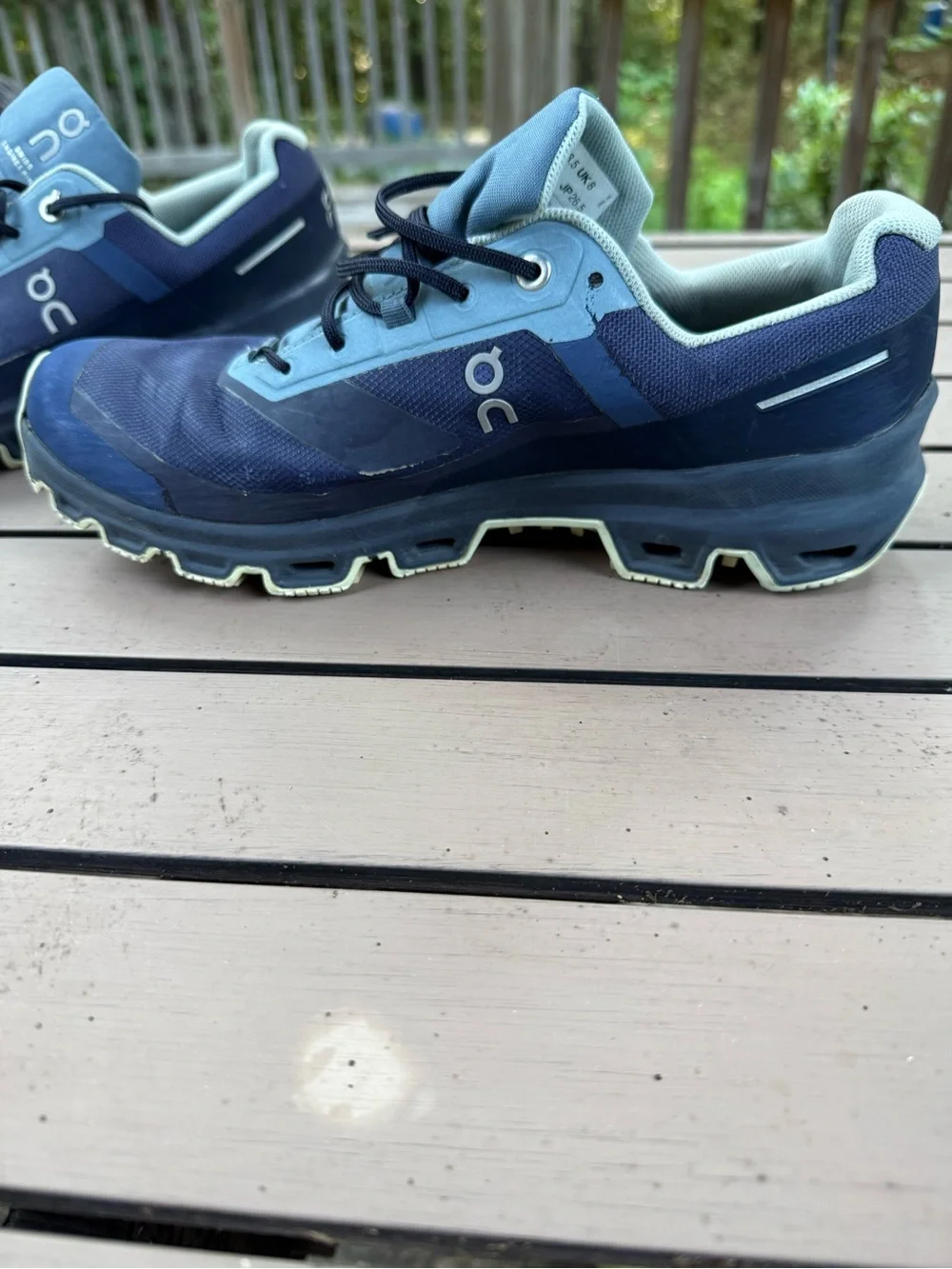 On cloudventure waterproof Men's Trail Shoes - Navy & Light Blue