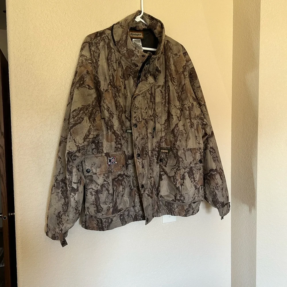 Remington Camouflage Hunting Jacket 3X Brown Camo Field Coat Outdoors Tactical