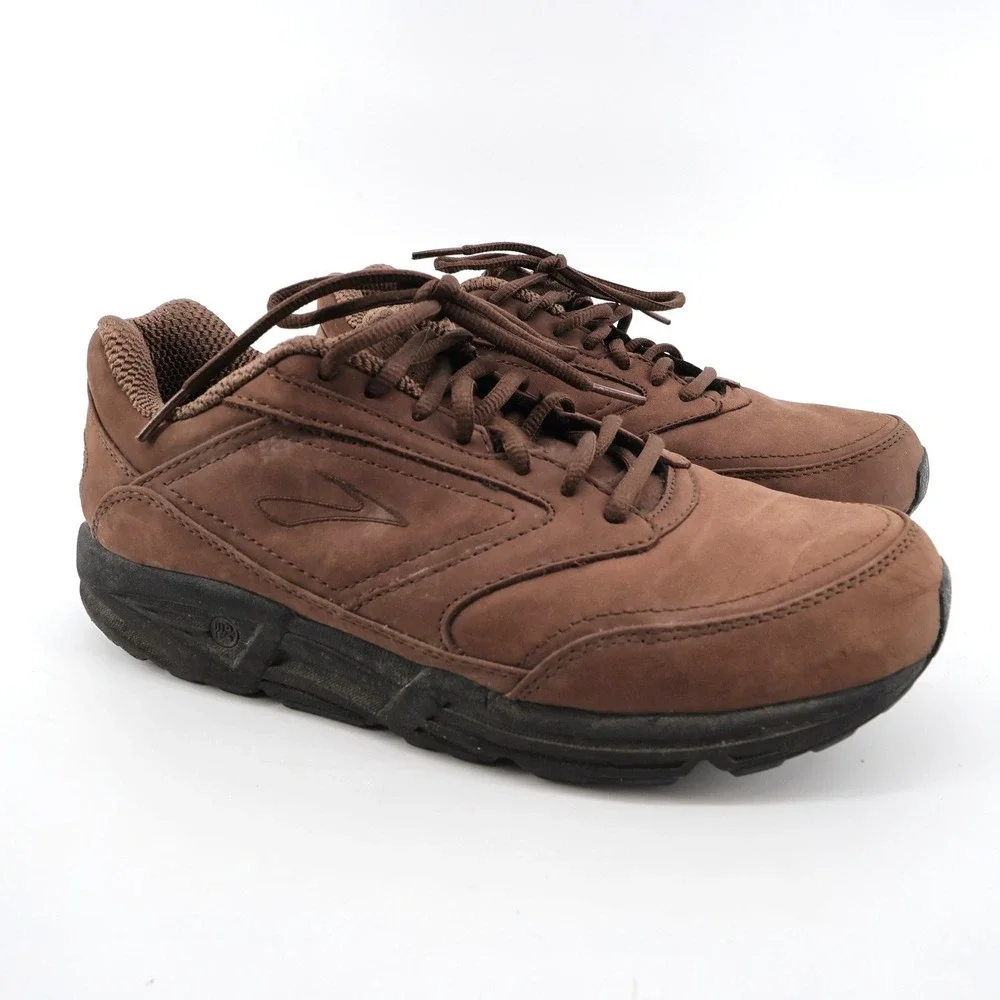 Brooks Addiction Walker Nubuck‎ Walking Shoes Brown Mens 9.5