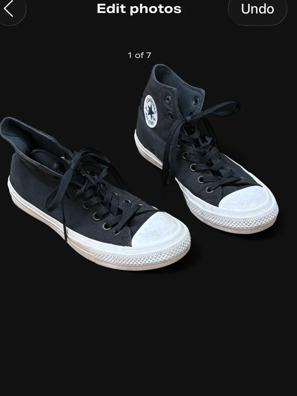 Converse black canvas