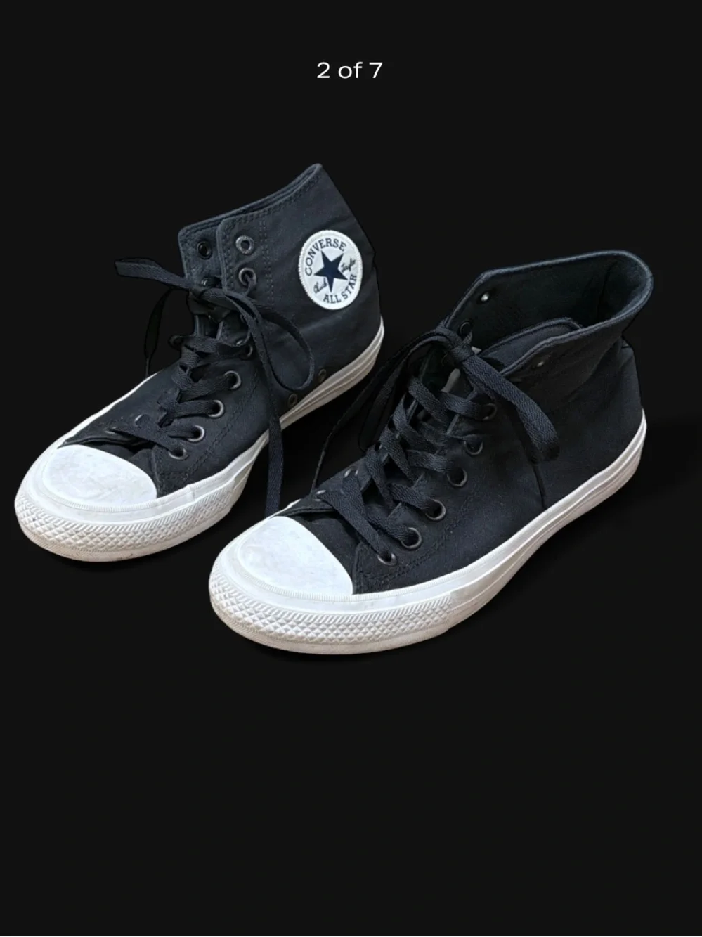 Converse black canvas