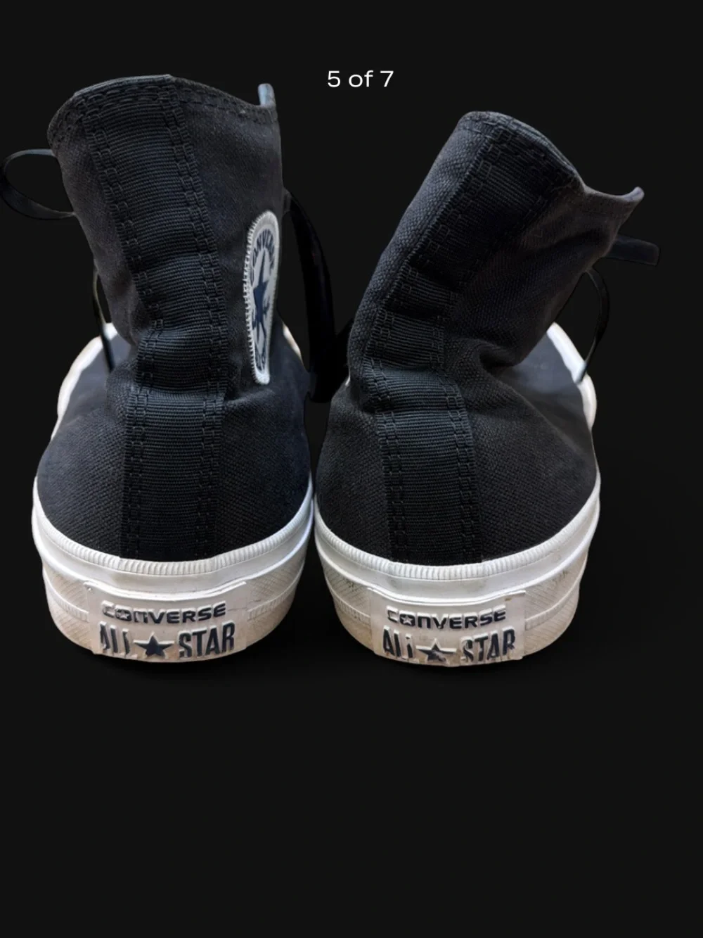 Converse black canvas