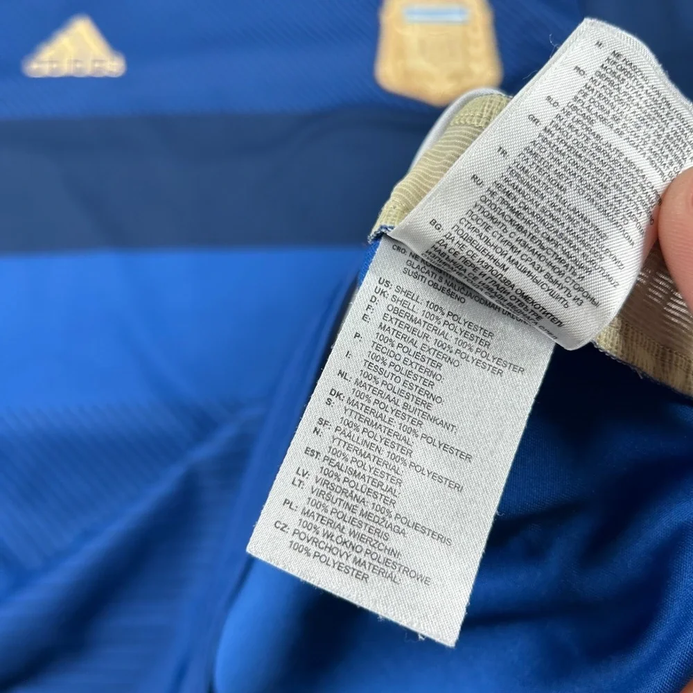 Adidas Argentina Soccer Jersey Mens M 2014 World Cup Away Football Kit AFA