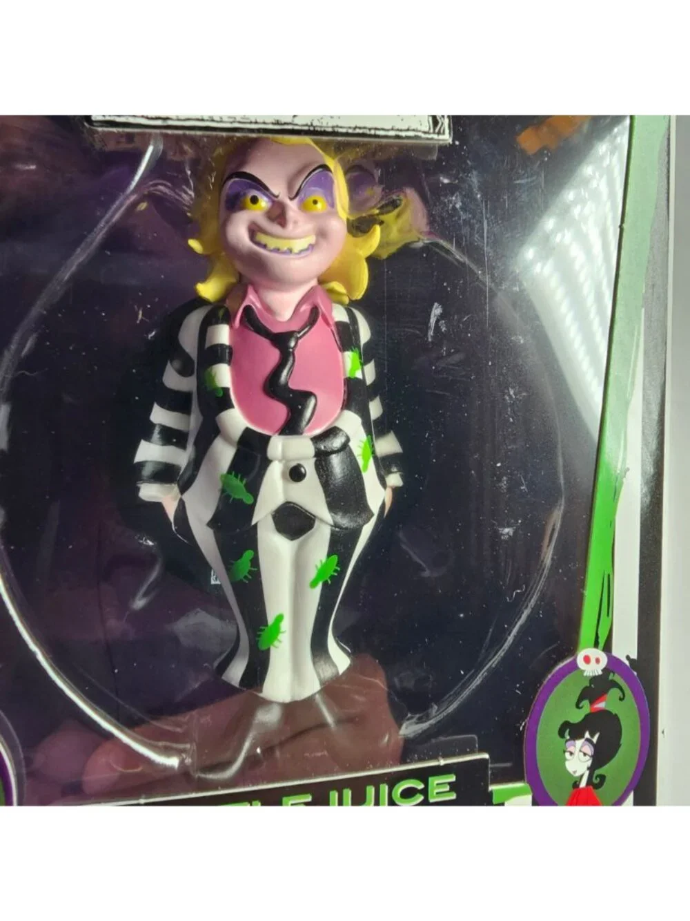 Beetlejuice & Lydia 4.5” Vinyl Figures Set of 2 NIB CultureFly