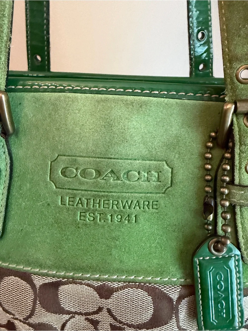 Coach signature jacquard