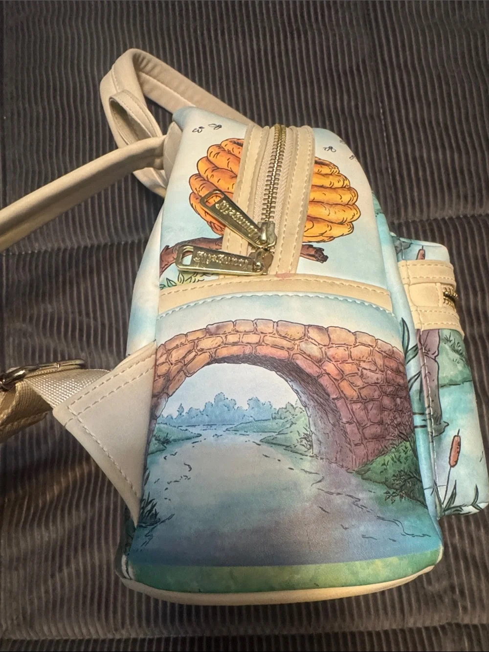 Loungefly across meadow backpack