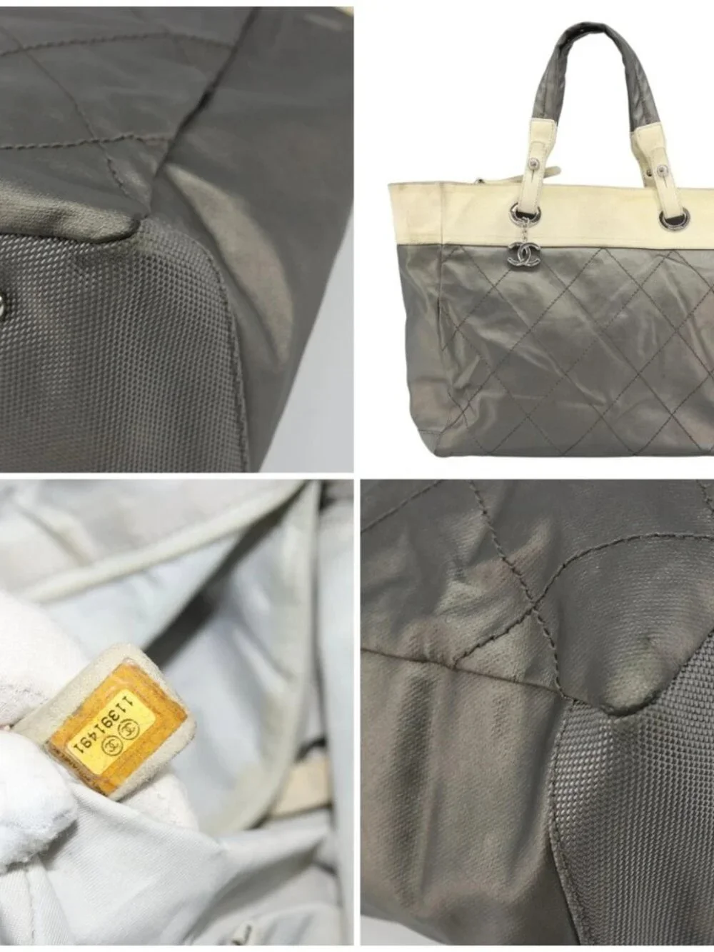 CHANEL brand	chanel color	gray