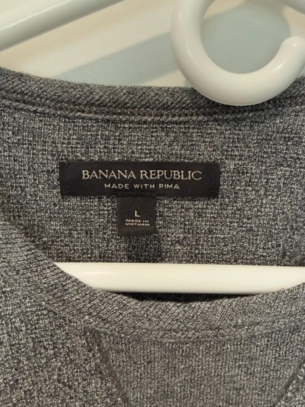 Banana Republic Long sleeve Tee,Black/gray,Excellent condition,Large