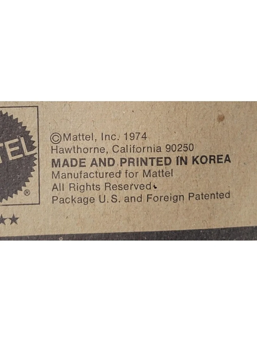 Mattel this inch