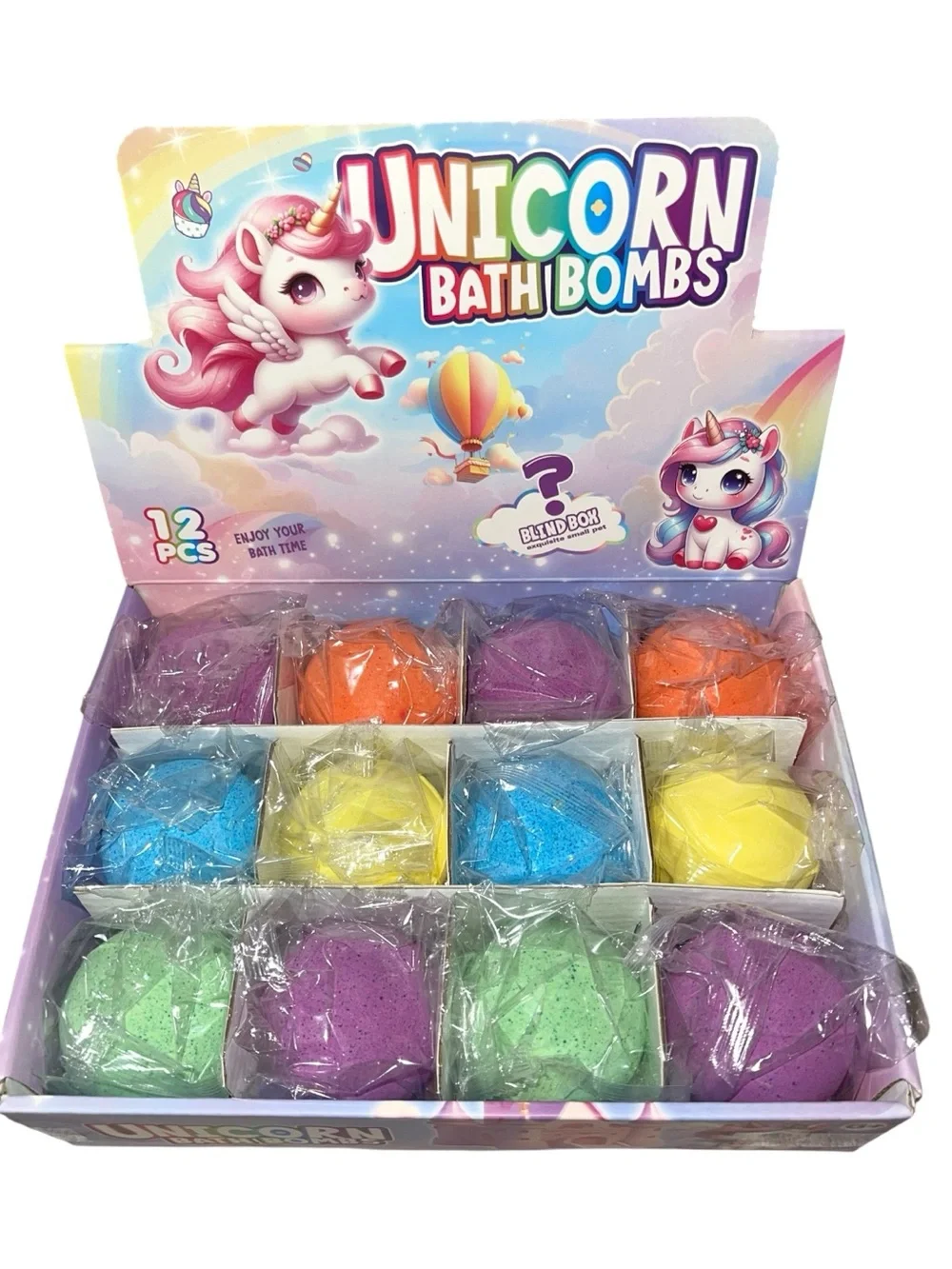 2 for $5 Unicorn Bath Bombs - Assorted Bright Colors