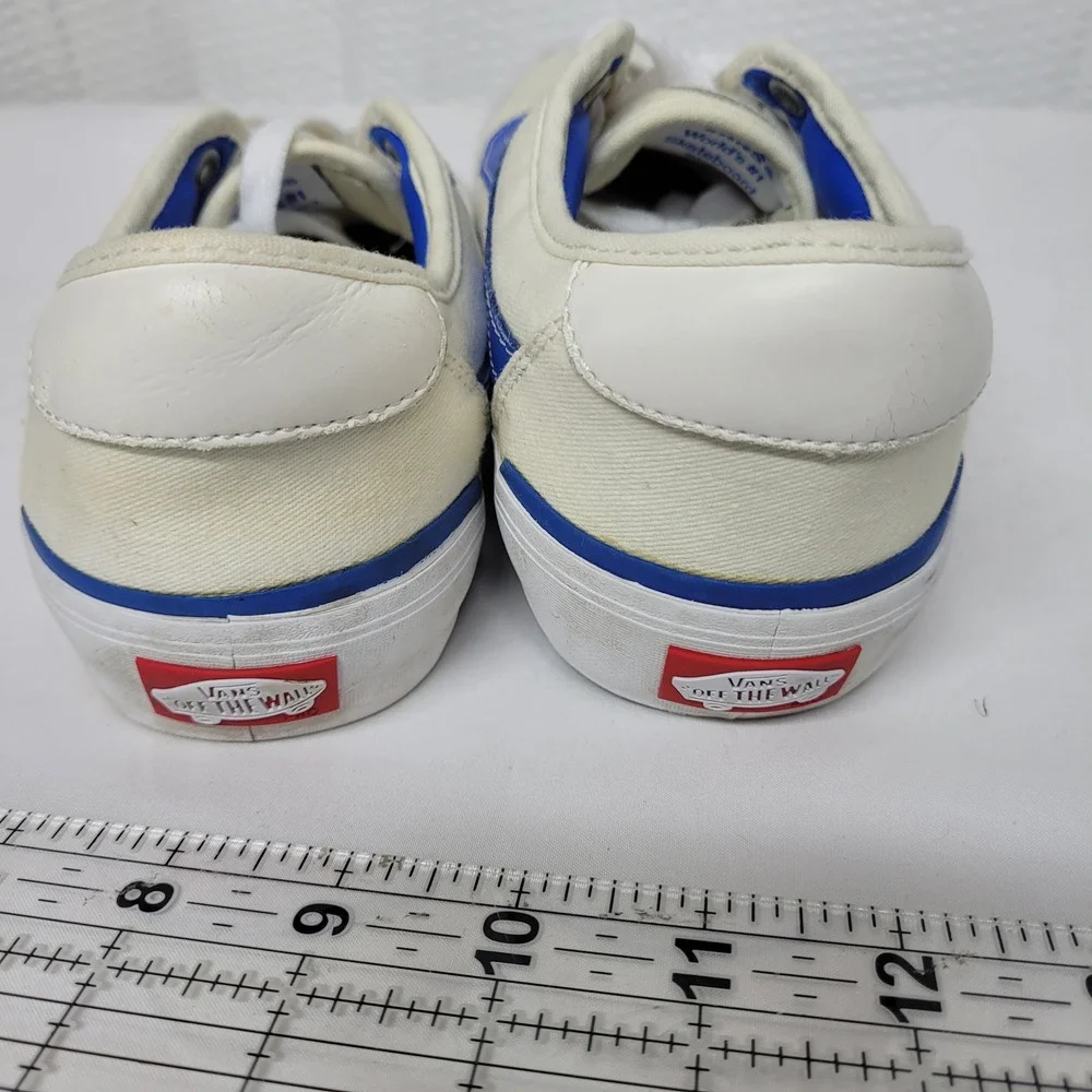 Vans Pro 2 Cream Blue Skate Shoes Mens 8 721454