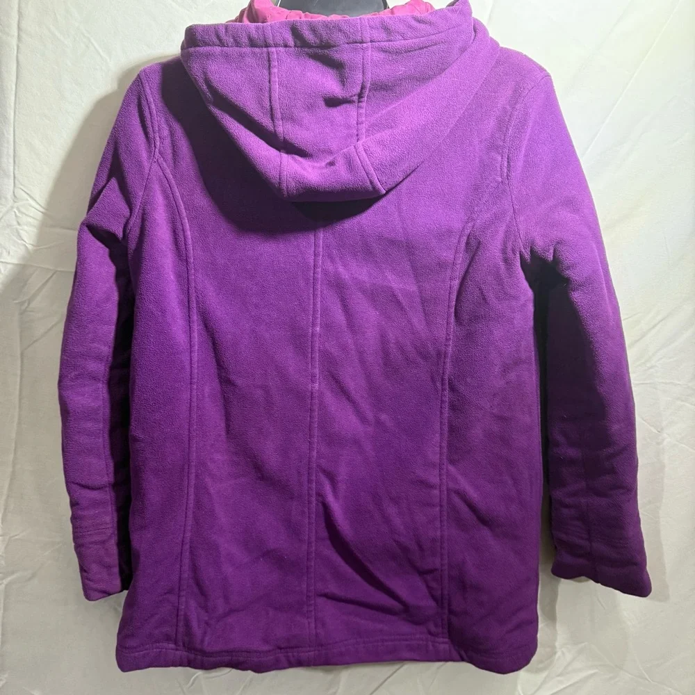Old Navy Y2K Kids Purple Toggle Fleece Coat Size XL (14)