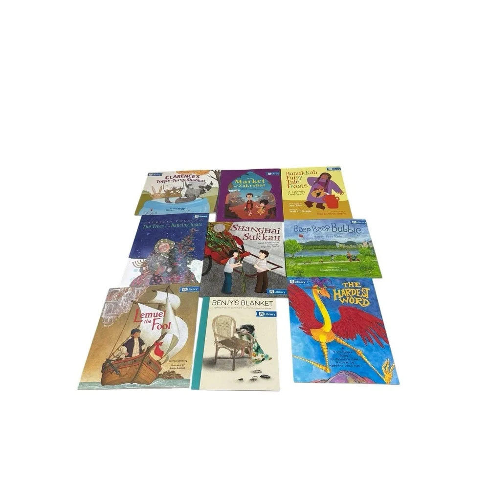 HUGE LOT 38 PJ LIBRARY Children's Books Jewish Shabbat Purim Hanukkah Snow Kids
