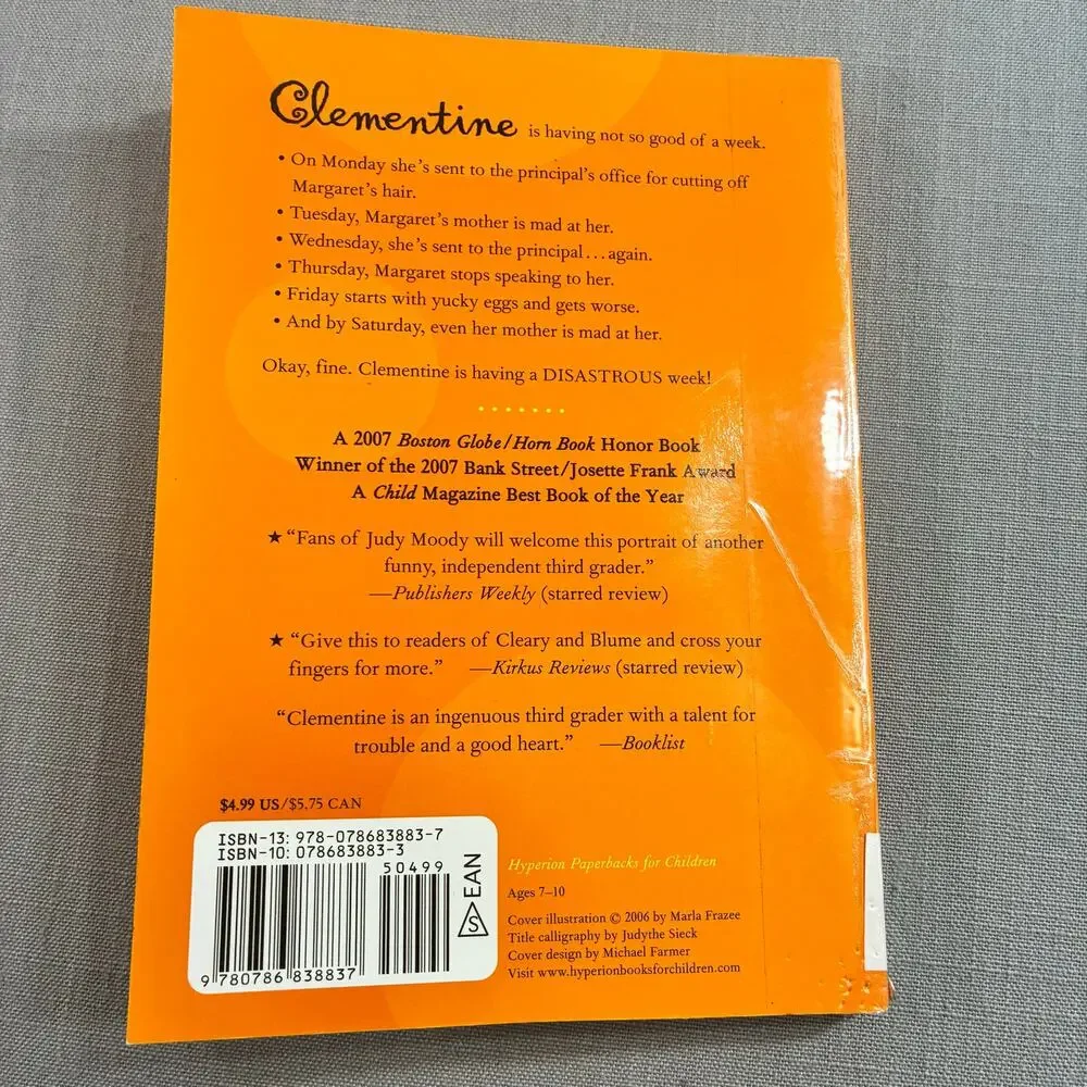 Vintage 2006 Clementine Sara Pennypacker Paperback Book Marla Frazee Kids Novel