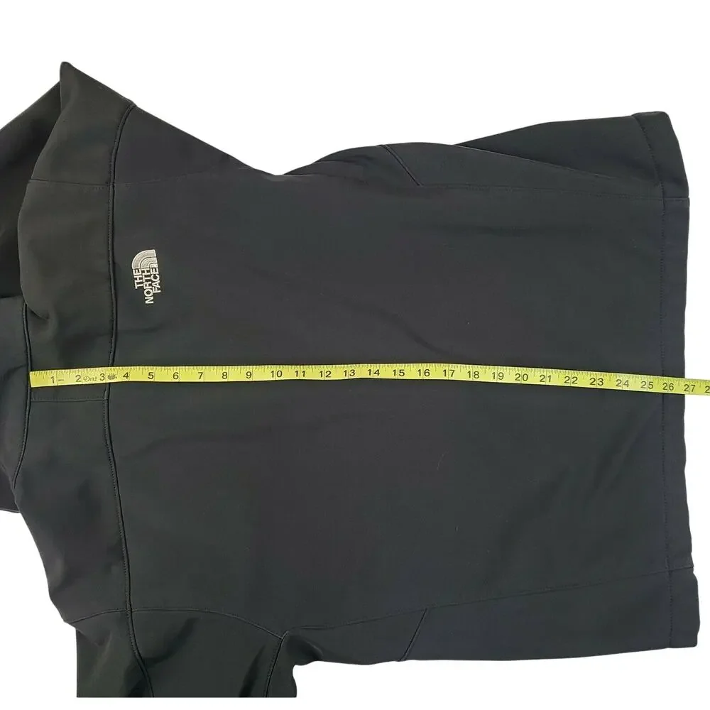 the north face mens full zip soft shell jacket size large black