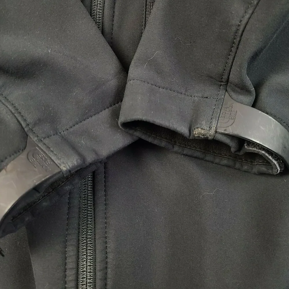the north face mens full zip soft shell jacket size large black