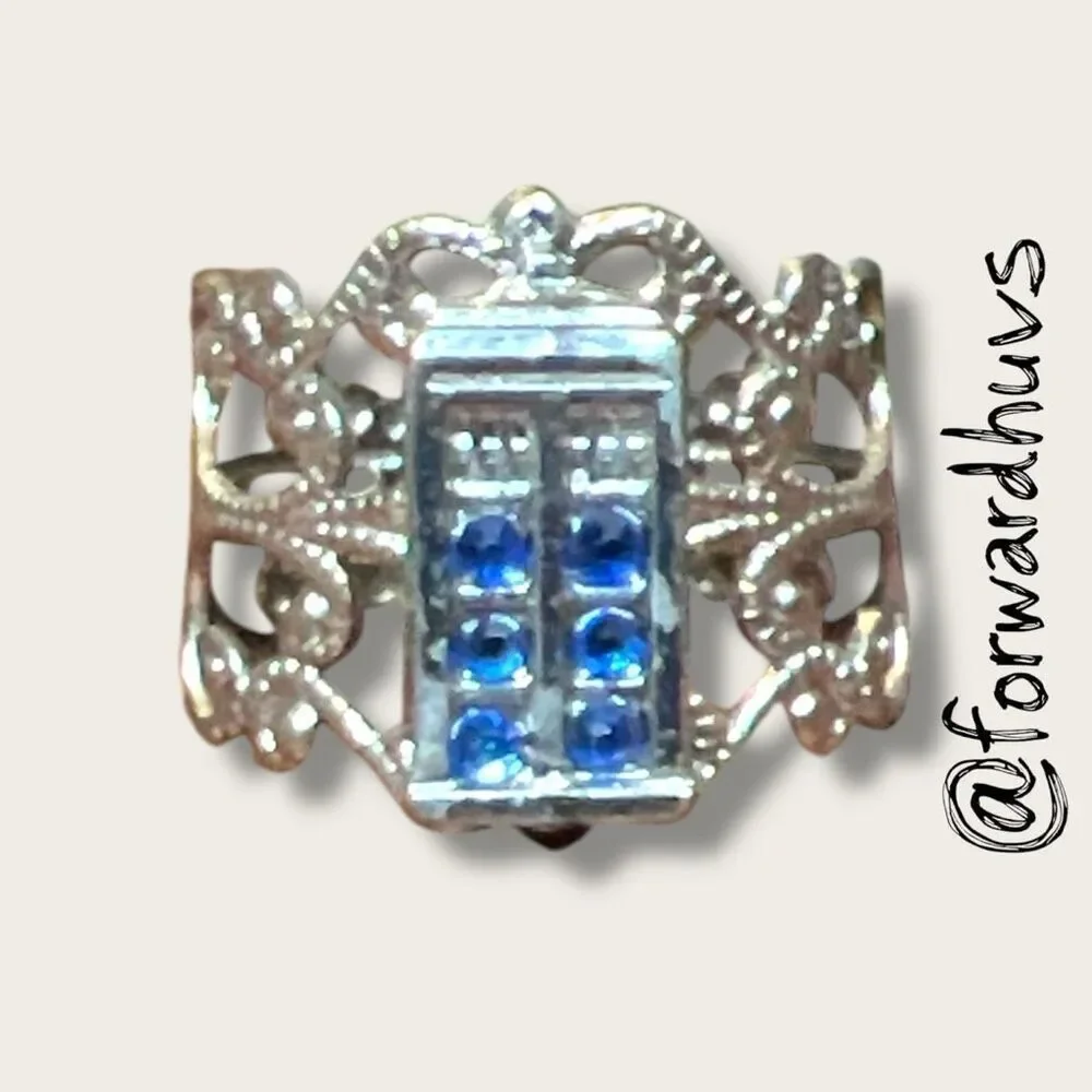 Bundle Sale 3 for $15 | Doctor Who TARDIS Filigree Ring – Adjustable