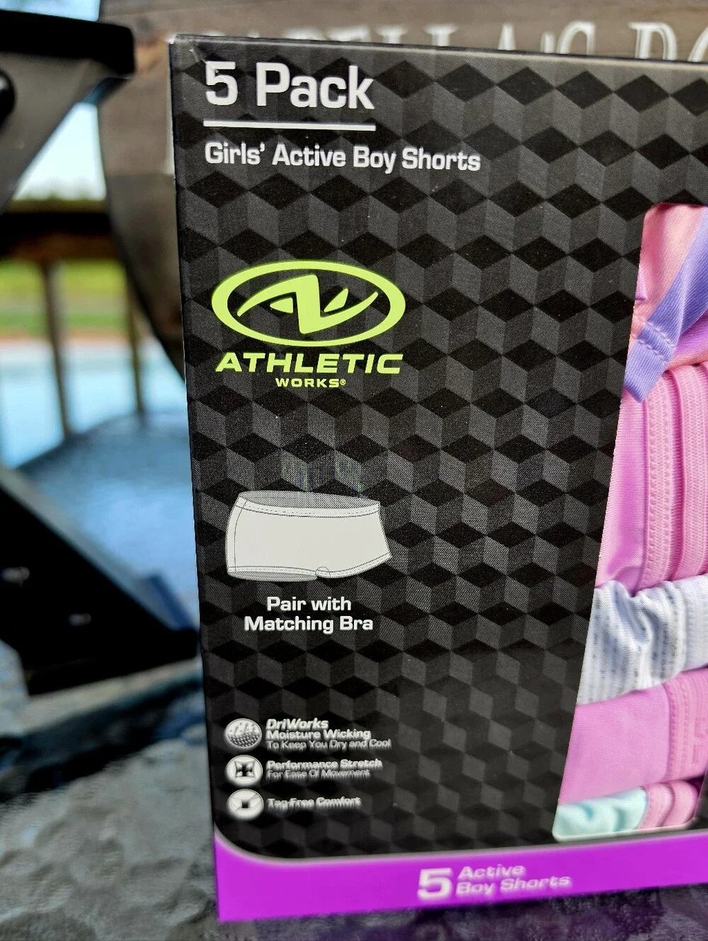 Athletic Works Girl's Boy Shorts Underwear