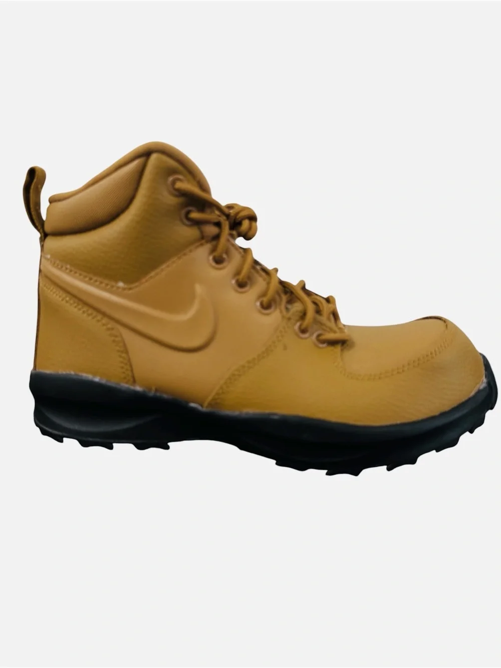 Nike Manoa Leather Boots (GS) Wheat/Black BQ5372-700 Unisex Youth Size 5.5Y