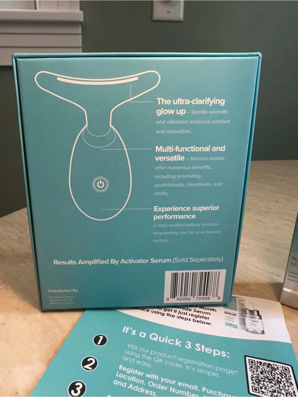 My Derma Dream MyoGlow Light Therapy Skin Device & Niacinamide Serum