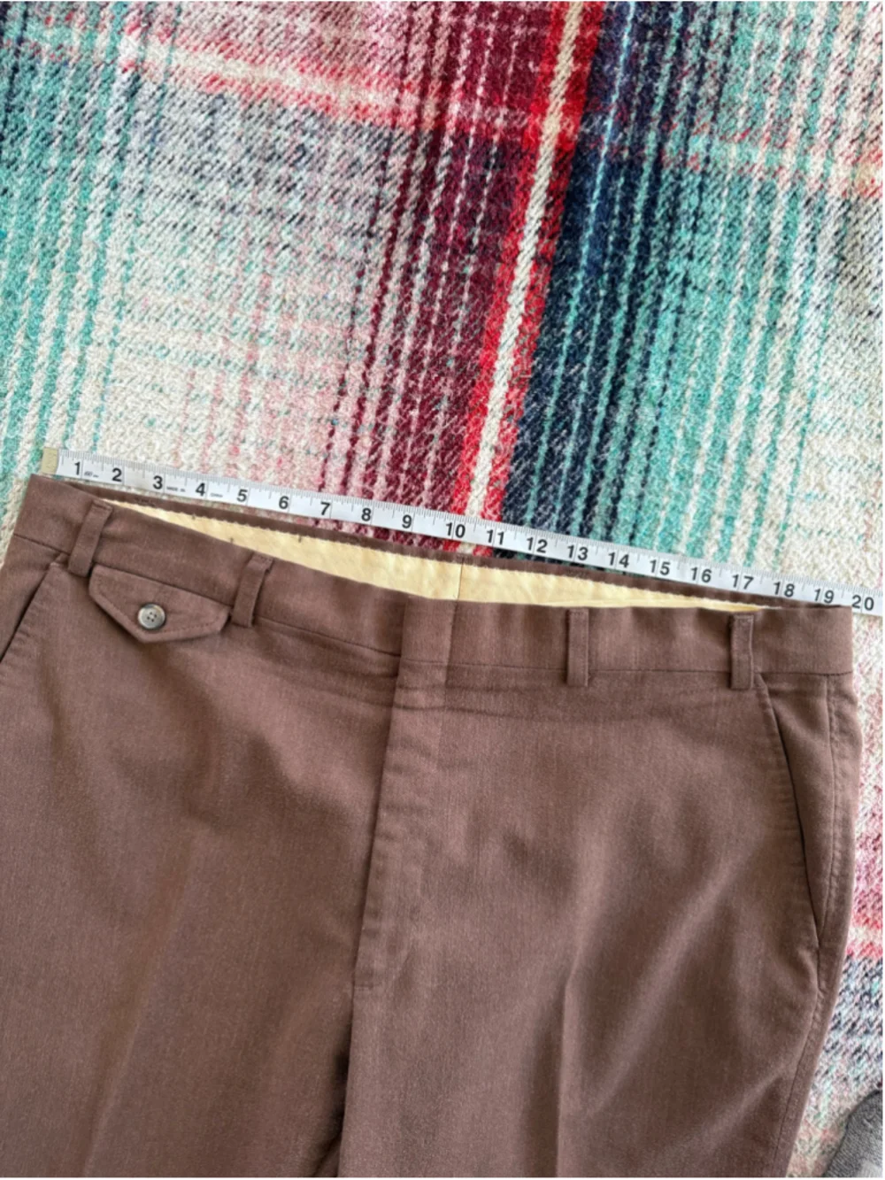 Vintage Levi's Tailored Classics Brown Flared Dress Pants 38x28.5