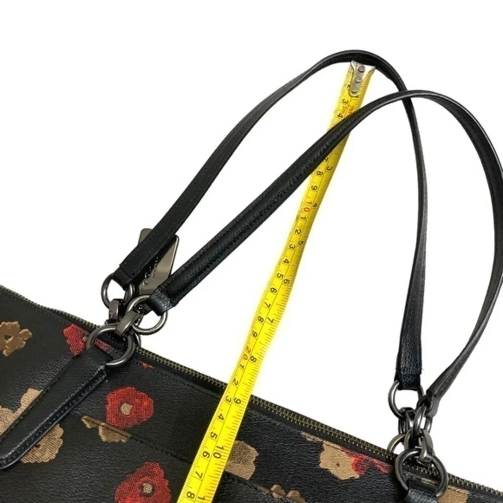 Coach F55541 Ava Halftone floral zipper tote bag gorgeous