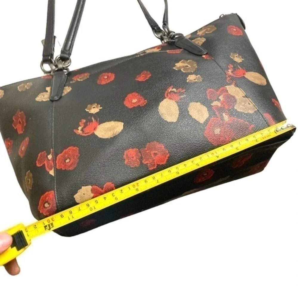 Coach F55541 Ava Halftone floral zipper tote bag gorgeous