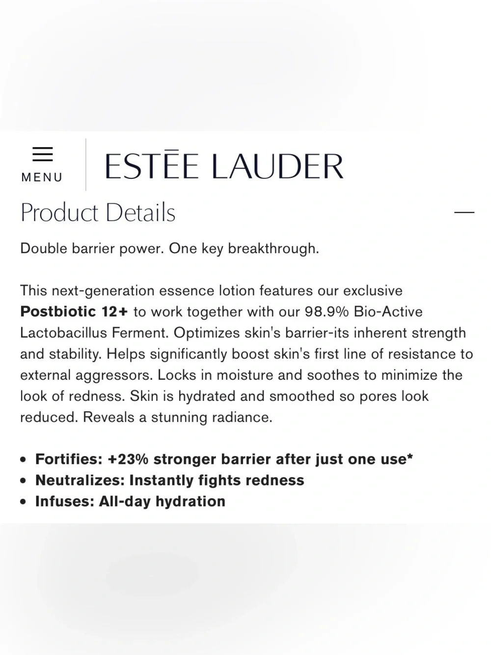 Estee Lauder Micro Essence Treatment Lotion 400 ml.