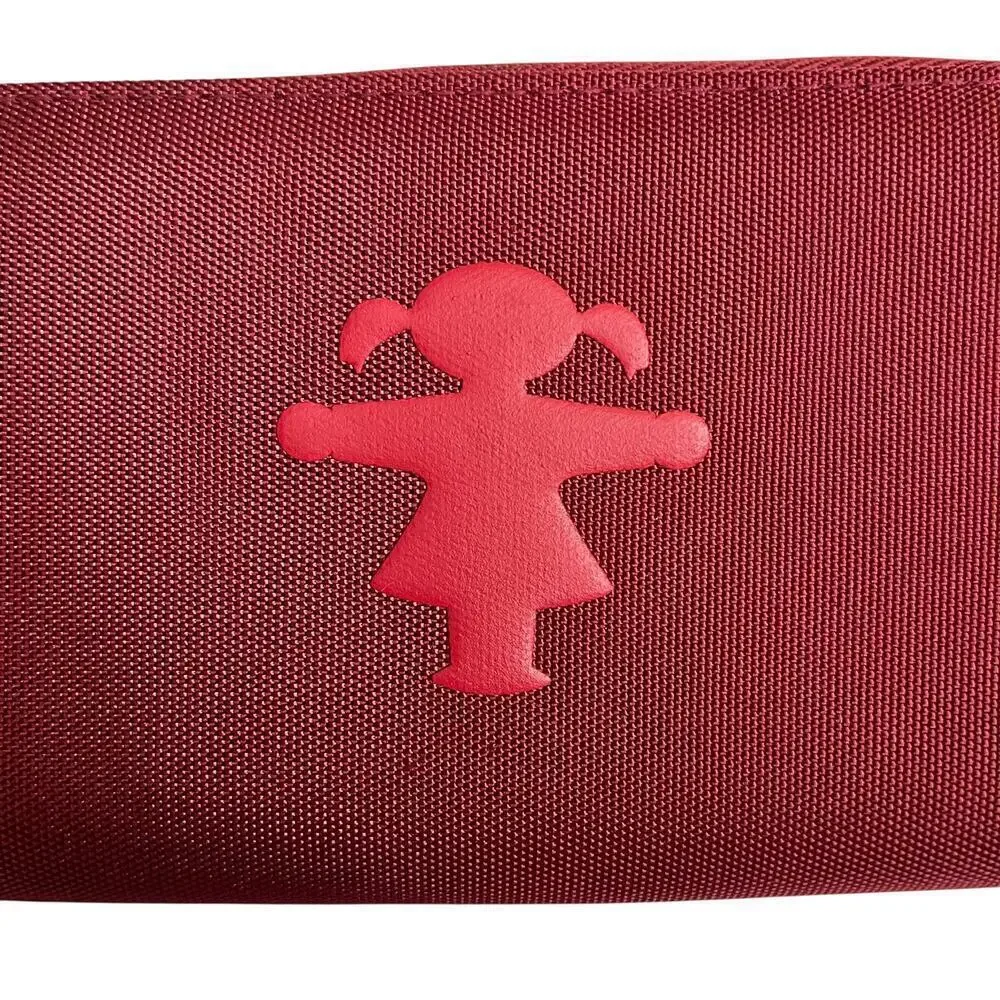 Ampelmann pocket red gray