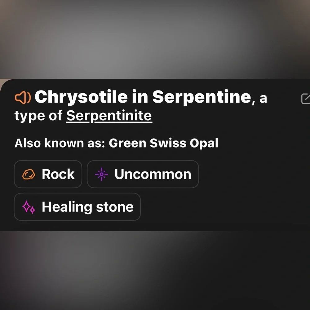 Artisan new chrysotile