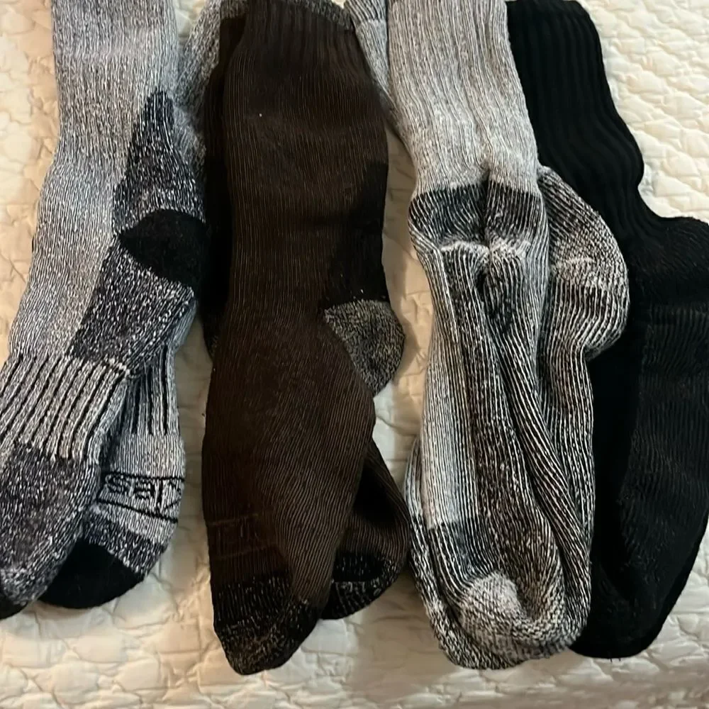 Men's Black and Gray Socks